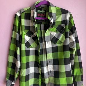 Dixxon Dragula green & black flannel